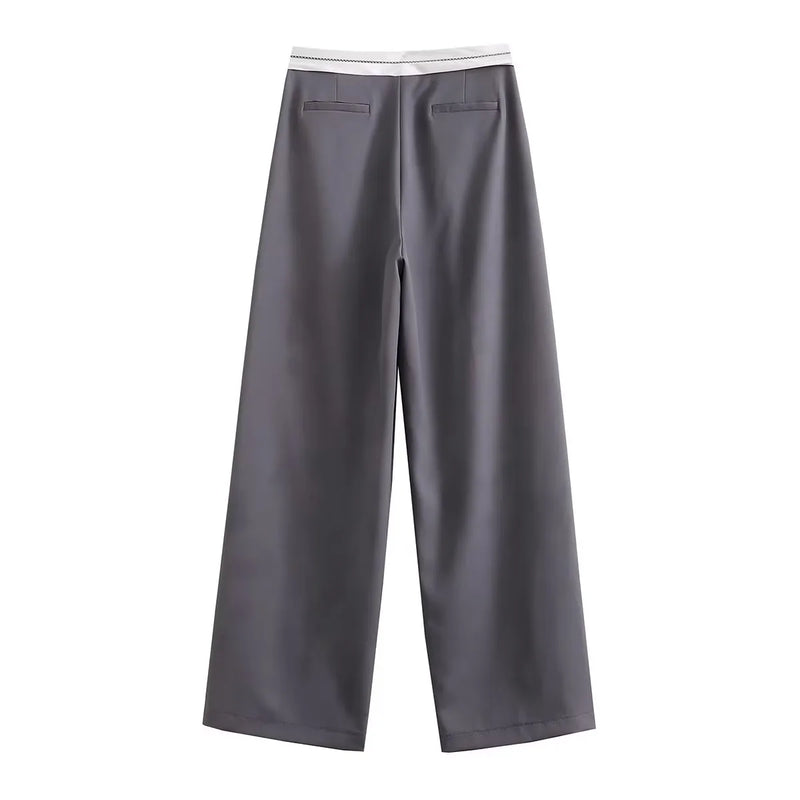 Trousers™ | Vintage broek met wijde pijpen