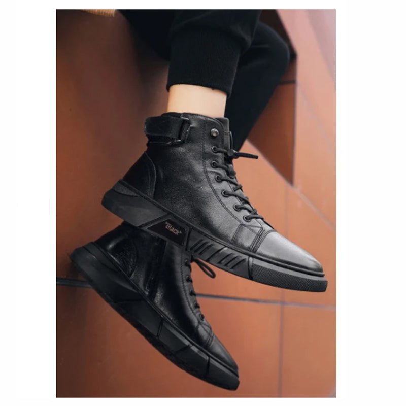 Basti™ | Zwarte warme laarzen