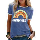 Alisa™ | Good vibes print shirt