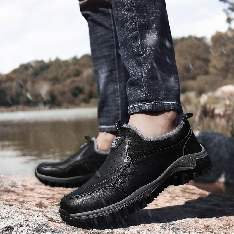 Nicolai™ | Fleece waterdichte leren schoenen
