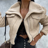 Klara™ | Warme patchwork jas van pluche