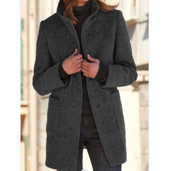 Giana™ | Vintage jas met staande kraag